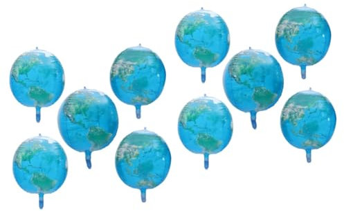 10 Stk -Ballon punderworld swelter balongas luftballone wasserballons Ballonbogenständer irisierend Helium Ballongewichte Partyballons Planetendekorationen PA-Nylon Sky-blue KONTONTY