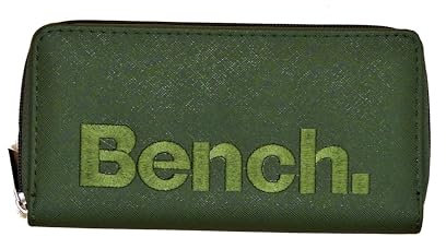 Noey & Lou Bench Damen Geldbörse XXL Portemonnaie Große Brieftasche Reißverschluss Clutch Münzörse (Grün)