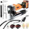 Hersance Akku Fettpresse für Makita 18V Akku, Elektrische Fettpresse mit 2 * 4000mAh Akkus, 10.000 PSI Fettpresse Set mit 3 Schmiernippel, 39.4 Inch Schlauch für Automotive und Marine