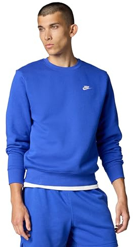 Nike Club Fleece-Rundhalsshirt (Herren), Game Royal/White, FN3886-480, XS