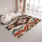 AUWUUA Teppich Azteken, Retro Geometrisches Muster Teppich Wohnzimmer 60x150cm Amerika Indianer Southwest Native Kurzflor Teppiche Schlafzimmer, Waschbar rutschfest Badematte, Fußmatte, Küche, Flur