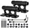 LYPPUL Lot de 2 supports de fourche de vélo, porte-fourche de voiture, en alliage d'aluminium, avec blocage rapide, pour camion, SUV, remorque, voitures