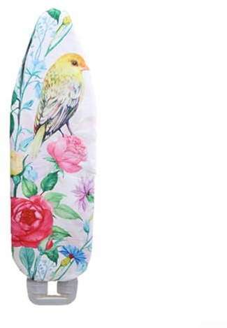 Bebykilemi Ironing Board Replacement Cover 140x50cm Extra Large Polyester Scorch Resistant Heat Resistant Pad Non Slip Ironing Board Protector with Animal Print Design(Yellow Bird)