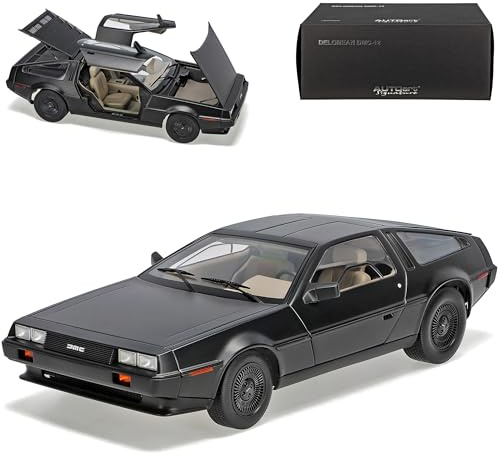 Generisch Delorean DMC-12 Matt Schwarz 1981 79912 1/18 Auto*Art Modell Auto