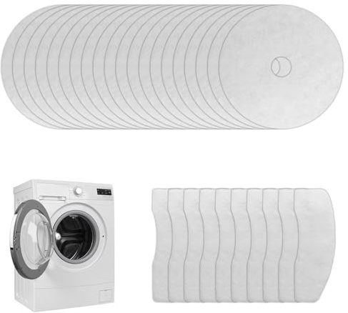 30PCS Universal Tumble Dryer Filter Replacement, Lint & Air Intake Filters | Round Polyester Fiber, for Dryer Vent Parts & Accessories