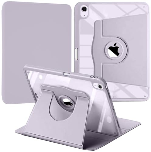 Giratoria Funda Compatible con iPad Air 11 Pulgadas M4/M3/M2(2026/2025/2024), iPad Air 5/4(2022/2020), Funda Protectora con Soporte Giratorio de 360 Grados, Morado