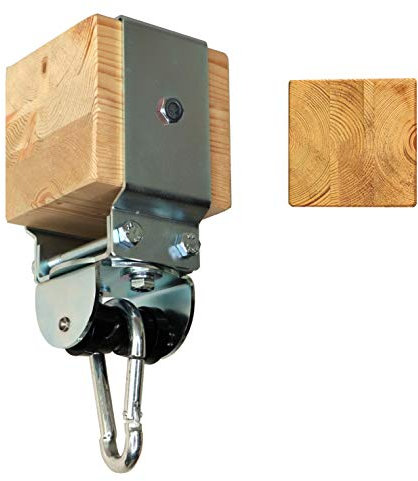 Schaukelschelle Kantholz 10 x 10 cm mit MARATHON Rollenlager