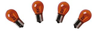 Kit 4 Stück – Lampe 12 V 21 W BA15s – für Blinker Farbe Orange