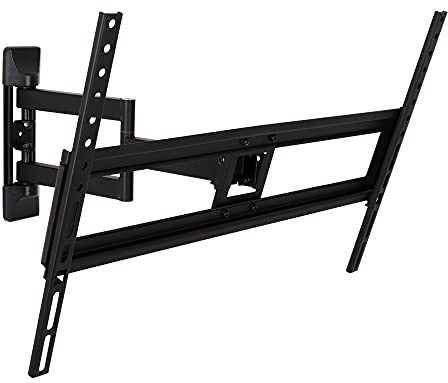 MAHARA Tilt & Turn TV Wall Bracket - Wall Mount for TVs 37 – 80 Inches - TV Brackets with VESA Wall Mount Compatibility 50x50mm – 600x400mm - TV Wall Brackets Support Max 60kg - Black TV Bracket