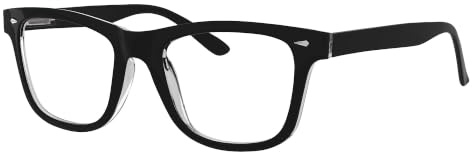 Eyekepper Reading Glasses Men, Readers for Women, 3.5 Stylish Black | Mens Ladies Reader Eyeglasses, All-Day Comfort Spring Hinges, Fashion Womens Cheaters, Scratch Resistant for Work/Crafts