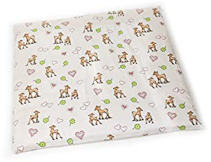 Bio Wickelauflage, Bambi, mit,abnehmbarer Bezug aus Bio Baumwolle mit Nässeschutz, zum Sonderpreis