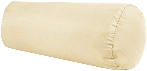 Bestlivings Nackenrolle 10x25cm (BxL) Bezug in der Farbe Beige, in vielen vers. Farben