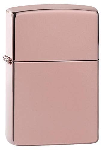 Zippo Windproof Lighter - High Polished Rose Gold Finish - Refillable for Lifetime Use - Adjustable Flame - Gift Box - Metal Construction - Made in USA
