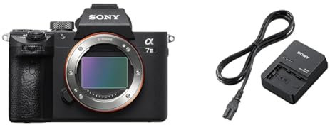 Sony Alpha 7 III | Appareil Photo Numérique Hybride Plein Format & BC-QZ1 Chargeur de Batterie pour NP-FZ100 (Batterie pour Appareil Photo Sony A9)
