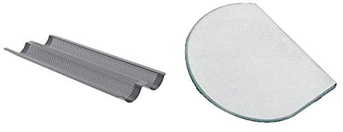 DE BUYER -4713.02 -plaque a 2 baguettes & 4858.00N -raclette coupe pate ronde polyethylene