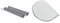 DE BUYER -4713.02 -plaque a 2 baguettes & 4858.00N -raclette coupe pate ronde polyethylene