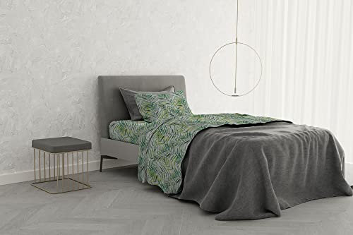 Italian Bed Linen MB Home Basic “Dafne” Bettwäsche-Set, Honolulu, Einzelbett