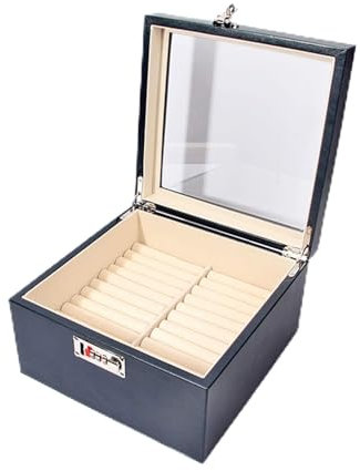 Schmuck Display Leder Schmuckkasten 20 Slot Jade Jade Armband Schmuckschatulle Mit Code Lock Elastic Bead Samt Armband Kartensteckplatz Schmuck ring armband aufbewahrungsbox ( Color : Jewelry Box A )