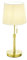 lightling Tischleuchte Liam, messing matt Metall, Stoffschirm weiß, mit Zugschalter, exkl. 1 x E27 max. 60 Watt, höhenverstellbar 45-56 cm