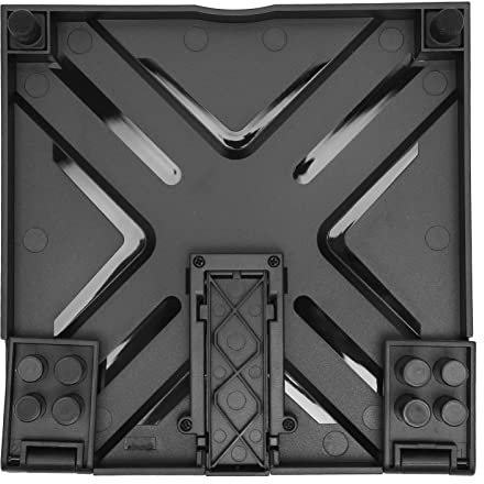 Cubierta de Filtro de Polvo ABS para Series X Host, Consola de Juegos Cubierta de Filtro a Prueba de Polvo Gancho de Soporte de Almacenamiento Retráctil VR para Series X(Negro)