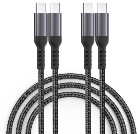 CGZZ USB C auf USB C Kabel, [1M+2M] Ladekabel USB-C Schnellladekabel PD 3A QC 3.0 Nylon Typ C Cable für Samsung Galaxy S22 S21 S20 MacBook Air iPad Pro, iPad Mini 6, iPad Air 5 usw