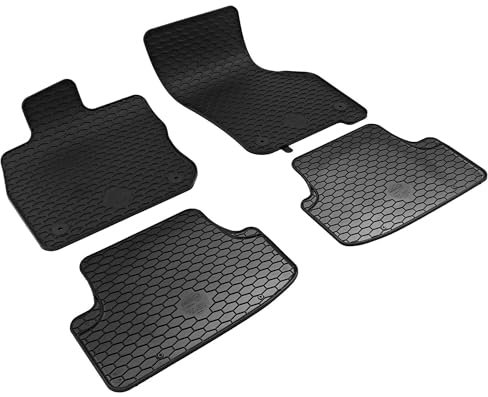 Walser DirtGuard Gummi Fussmatten Auto für Skoda Octavia IV e-Tec 01/2020-Heute, Skoda Octavia IV Combi e-Tec 11/2019-Heute, 100% passgenaue Auto Fußmatten, robuste Universal Fußmatte Auto