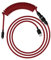 HyperX Câble spiralé - Câble spiralé durable, design élégant, connecteur aviateur 5 broches, USB-C vers USB-A - Rouge/noir