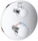 GROHE Parte Esterna Termostatico Incasso a 2 Vie (Doccia) per Rapido Smartbox Grohtherm, Design Tondo 24076000 & Set Doccia Completo, ABS Cromo 26404000