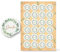 Aufkleber Danke mit Eukalyptus-Kranz, 24er Set: Für Taufe, Kommunion, Konfirmation & Firmung, Runde Sticker in Grün & Gold, Deko für Hochzeit & Geburtstag, Perfekt für Karten & Geschenke, Ø 4 cm
