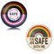 Regenbogen Brosche Pinsheng 2 Stück Regenbogen Anstecker Pin Legierung Brosche Emaille Anstecknadel Metallabzeichen für Schals, Kopftücher, Kleider, Rucksäcke