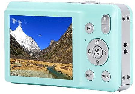 8K Digital Camera, 2.7inch 68MP IPS Vlogging Selfie Dual Screen Camera with 16X Digital Zoom, 20 Built In Beauty Filters, 750mAh WiFi Digital Video Camera for Vlogging (Green)