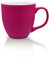 Mahlwerck Jumbotasse, große Kaffeetasse oder Teetasse aus Porzellan, Kaffee Mug mit matter Oberfläche, ca. 400 ml, hot pink