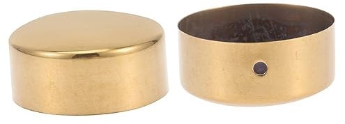 jojofuny Hand Rail End Caps 2pcs Banister End Caps for Metal Tubing Diameter 50mm End Plugs High Hardness Wood Rail Accessories