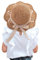 Winmany Sombrero Paja para Bebé Niña Gorra Verano con Lazo Plegable Sombreros Protección Solar para La Playa 2 a 6 Años (FR/ES, Letras, Talla única, Niñas pequeñas, Khaki)
