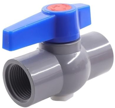 Connecteur de Valve de tuyau en PVC femelle, 1 à 5 pièces, 1/2 à 2, raccords de tuyau d'eau d'aquarium, robinet à bille (Color : 1l2 inch, Size : 1pcs)