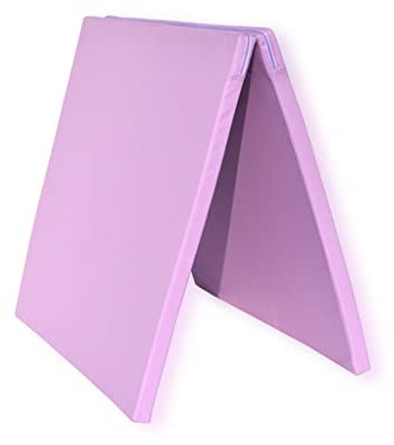 2 Zoll dicke Übungs-Aerobic-Matte, PU-Leder, faltbare Tumbling-Matten, hochdichte EPE-Schaum-Gymnastikmatten für Kinder und Mädchen, Heimtraining