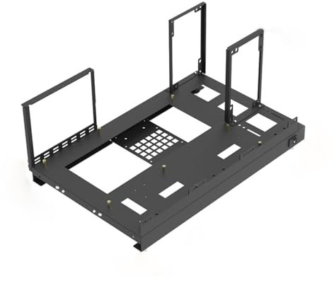 Computer Motherboard Case Rack, Motherboard Case Rack, PC Test Bench Open Air Frame Set, Customizable Portable GPU Mining Frame Set With Accessories For Vertical Set Up