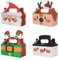 Scatole Natalizie,YouYuer 20PCS Porta Biscotti Natalizie,Scatole Regalo di Natale, Scatola Piccola di Natale Scatole di Carta per Biscotti di Caramelle per Bambini Decorazioni per Natalizie Forniture