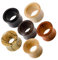 Fly Style Flesh Tunnel Ohrplug - Piercing-Schmuck aus Holz, Grösse:16 mm (Paar), Materialwahl:Arang Ebenholz
