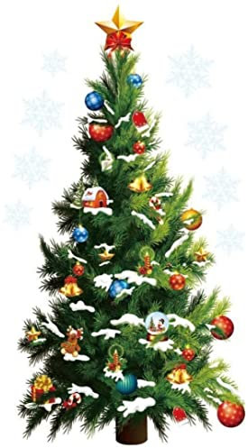 Grande adesivo da parete natalizio Adesivo rimovibile Decorazione per la casa Albero di Natale Adesivo da parete Adesivo rimovibile Decorazione per la casa Albero di Natale Grande adesivo da pare