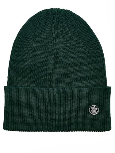 Tazzio Beanie Mütze für Herren und Damen Unisex Wollmütze Strickmütze Winter A500 (Dunkelgrün)