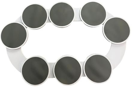 DimyFew Bandeja Giratoria para Mesa de Comedor, Ayudante de Plato Giratorio, Bandeja Práctica para Comidas y Verduras, Bandeja Giratoria para Comedor (Estilo B, 8 Platos)