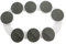 DimyFew Bandeja Giratoria para Mesa de Comedor, Ayudante de Plato Giratorio, Bandeja Práctica para Comidas y Verduras, Bandeja Giratoria para Comedor (Estilo B, 8 Platos)