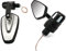 QASULER 7/8 22mm Motorrad Seitenspiegel Lenkerendenspiegel Blinker GSX250 GSX550 GSX600 GSXR1000 GSXR1100 Katana Motorradspiegel(White)