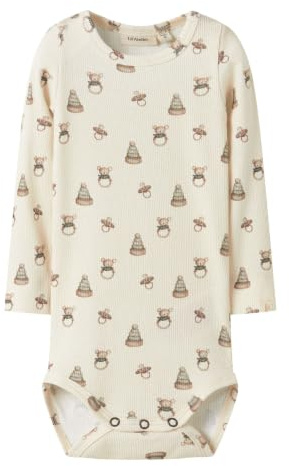 Lil' atelier baby Unisex Nbngavo Emo Ls Slim Body Lil Noos, Turtledove, Numeric_62