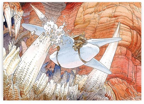 Moebius Arzak Sammelposter – Flucht Belle (70 x 50 cm)