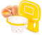 Basketball Hoop Egg White Separator, Egg Yolk White Divider, Basketball Shape Yolk Filter, Basketball Frame Shape, Egg Yolk Extractor, Egg Extraction Tool for Household,Baking,Cooking Tool (Yellow)