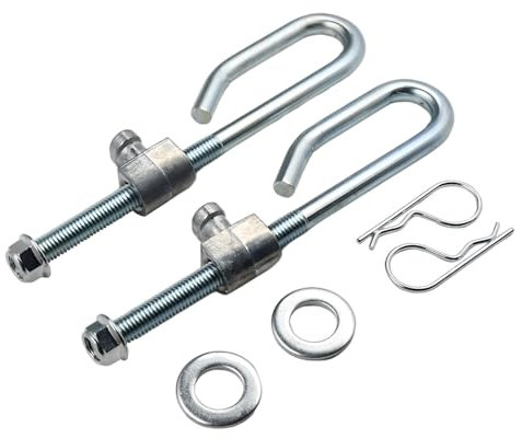 Mizoneparts GX24864 GX21718 Lot de 2 tiges de liaison de pont de tondeuse 14M7465 GX26085 24M7053 Compatible avec tracteur John Deere D100 D105 D110 D120 L100 L110 L120 LA100 LA105 LA110 X110 X120