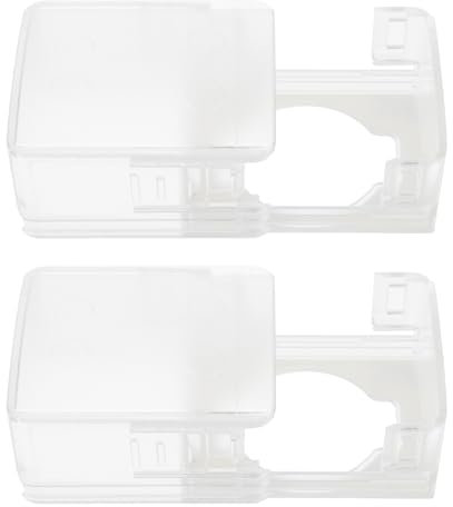 TOYANDONA 2stücke Teiliges Transparentes Türknauf-schutzcover Aus Strapazierfähigem Abs Für Kindersicherung Selbstklebend Ohne Bohren Verhindert Verriegeln Für Kindersichere Haustüren Und Wo