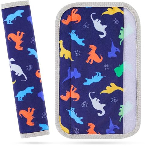 MHJY Protector de cinturón de seguridad para niños, acolchado para cinturón de coche, diseño de unicornio, 2 unidades, cinturón de seguridad, cinturón de seguridad, acolchado, cuello, cinturón de